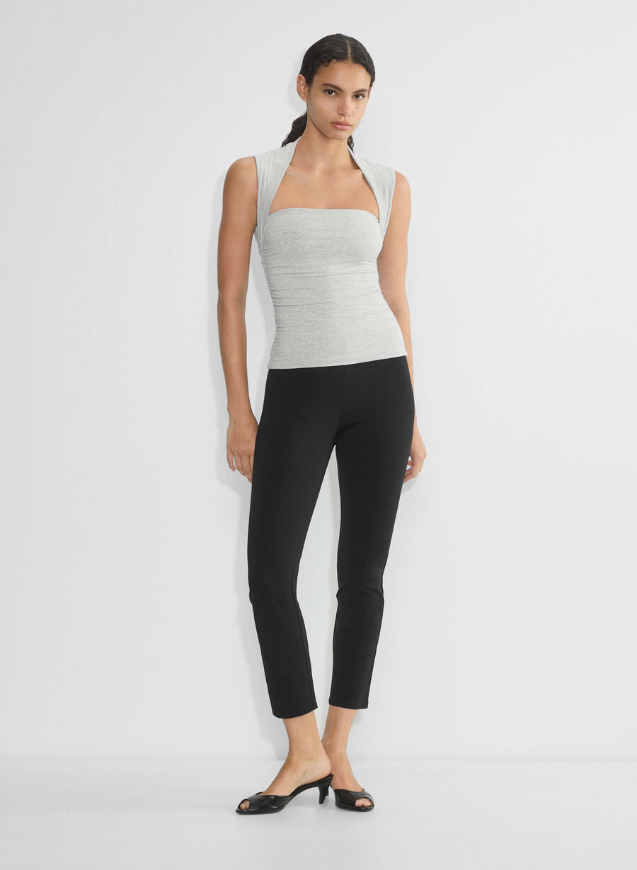 casual contour flourish topp ljunggrå krom
