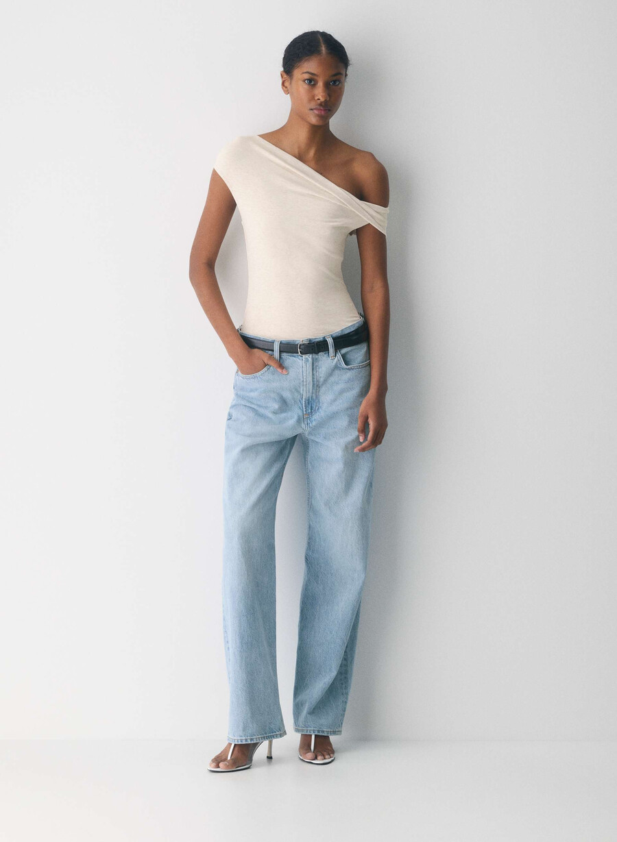 casual contour ravish topp ljus havregrynsgrÖn