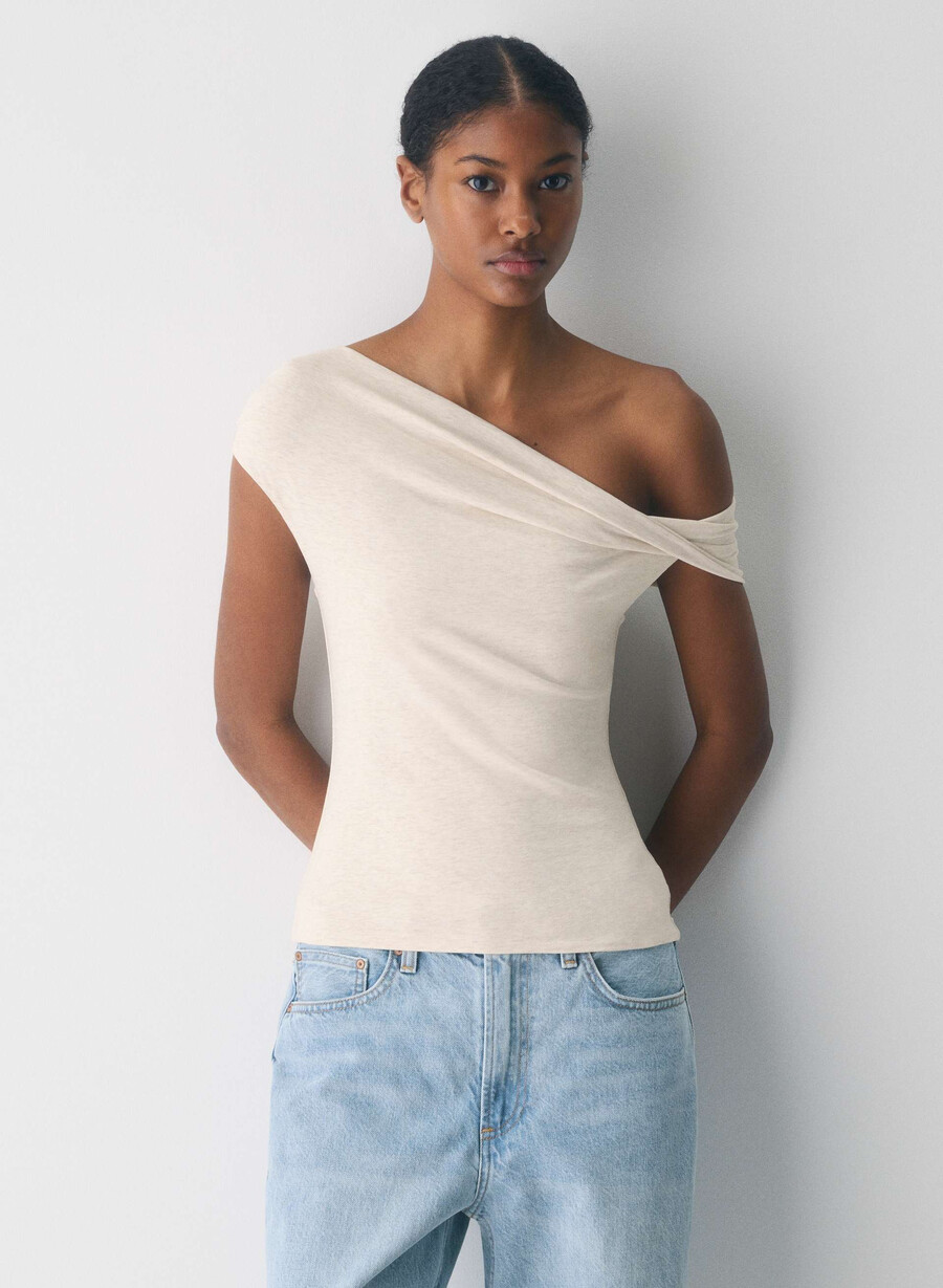 casual contour ravish topp ljus havregrynsgrÖn