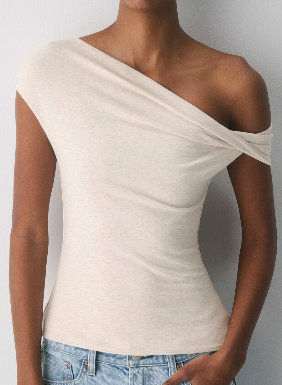 casual contour ravish topp ljus havregrynsgrÖn