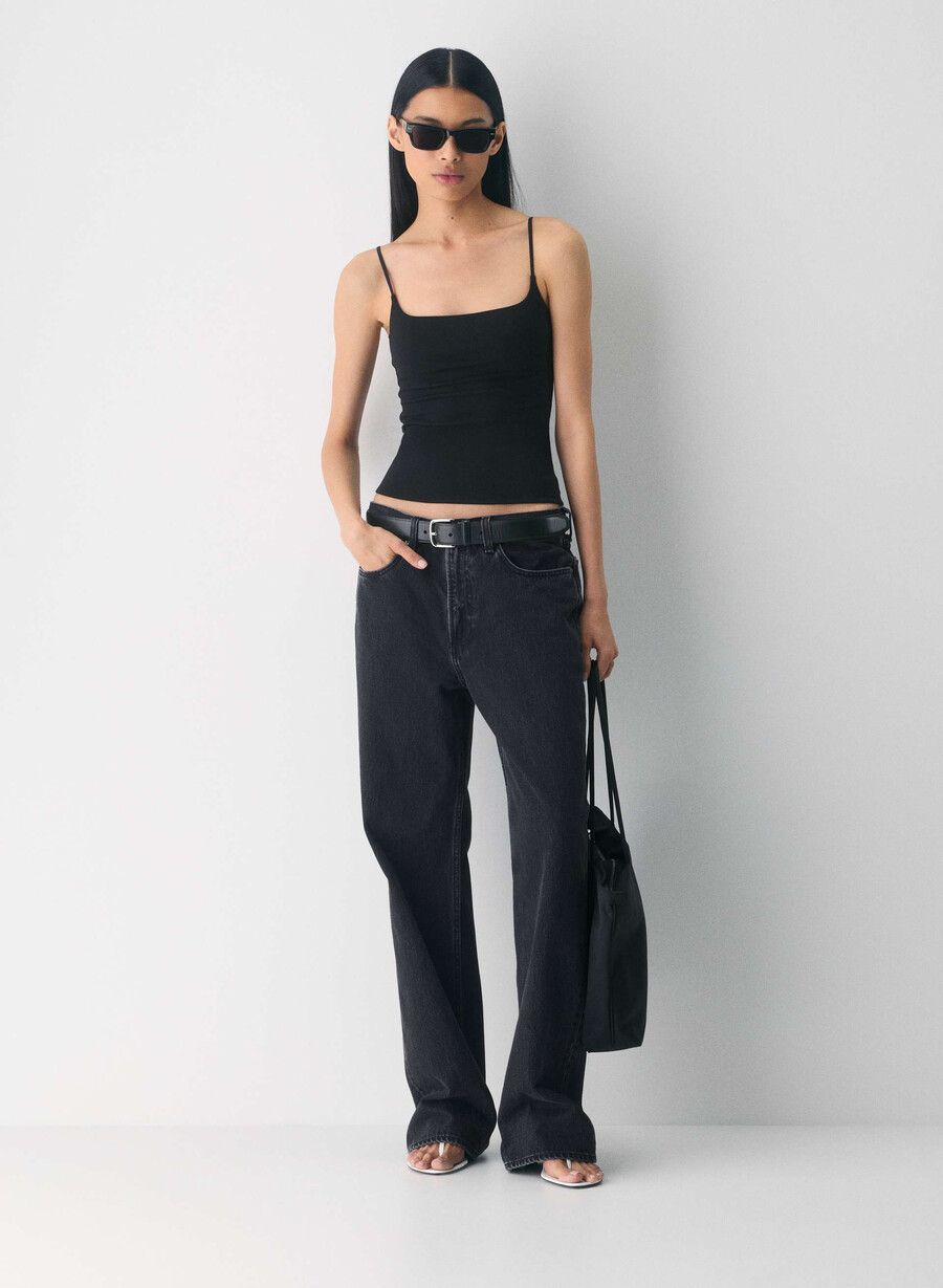 casual contour presence linne svart