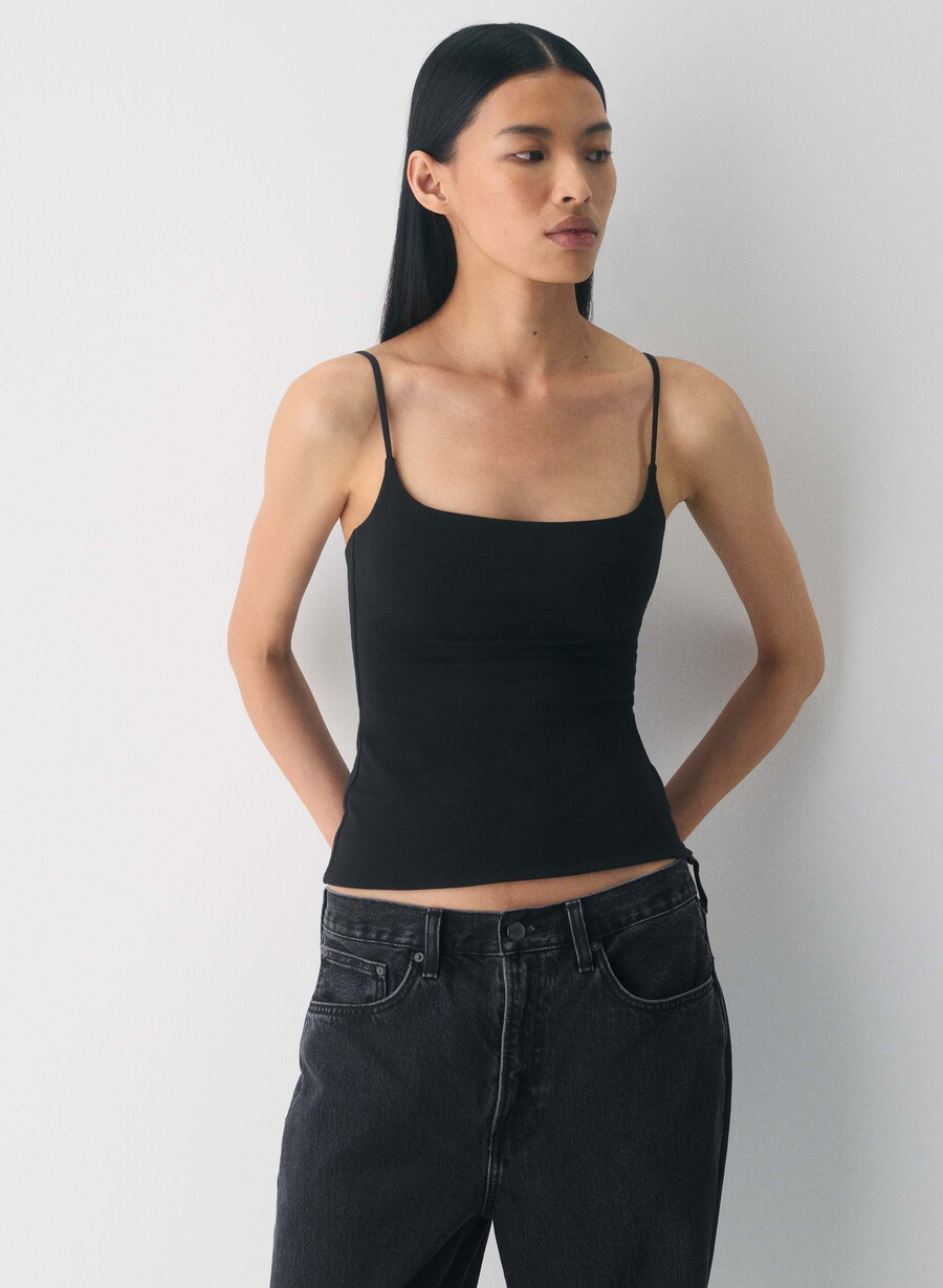 casual contour presence linne svart