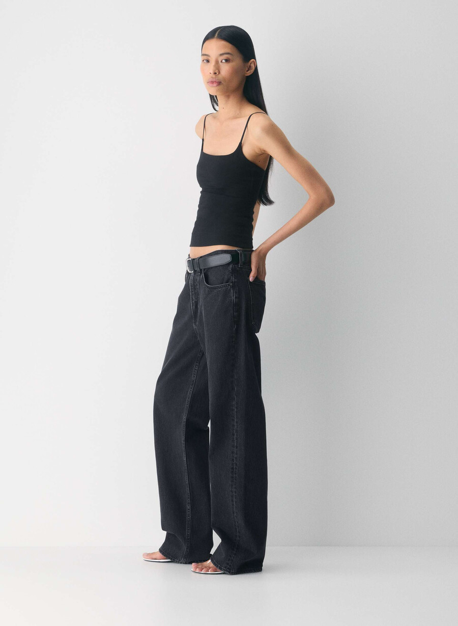 casual contour presence linne svart