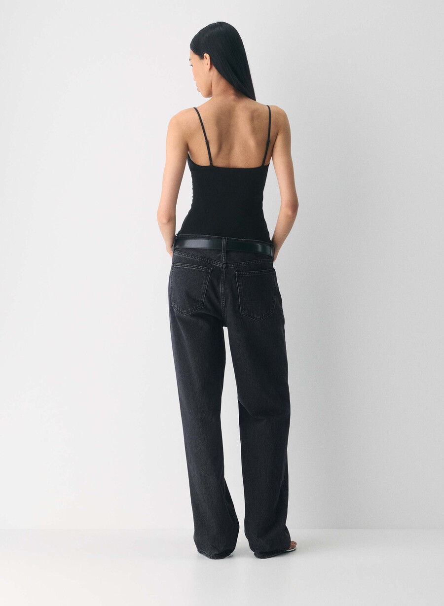 casual contour presence linne svart