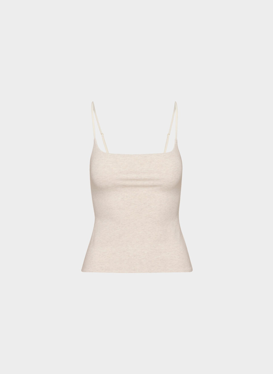 casual contour presence linne i linne med ljusgrå färg heather light oatmea