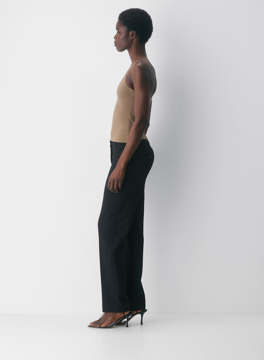 casual contour presence linne med linnemönster folio brun