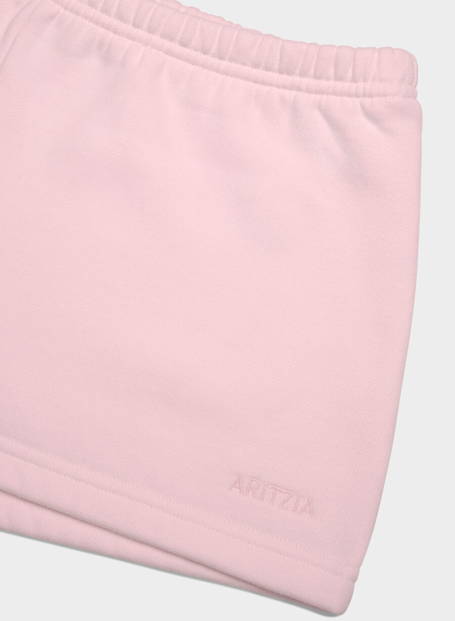 mysiga sweatfleece boyfriend lo-rise mini shorts villa rosa