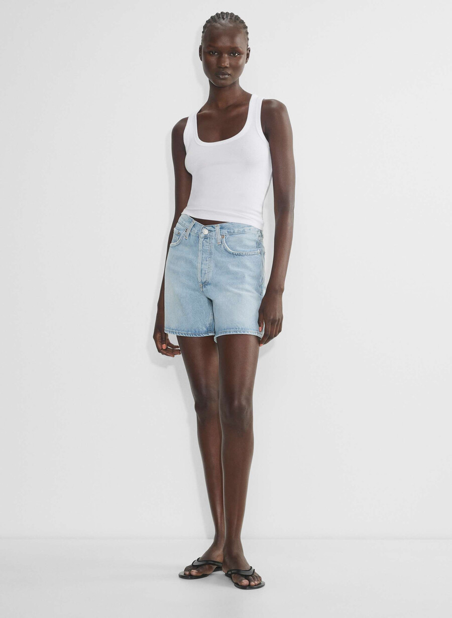 agolde v-midja shorts backbeat