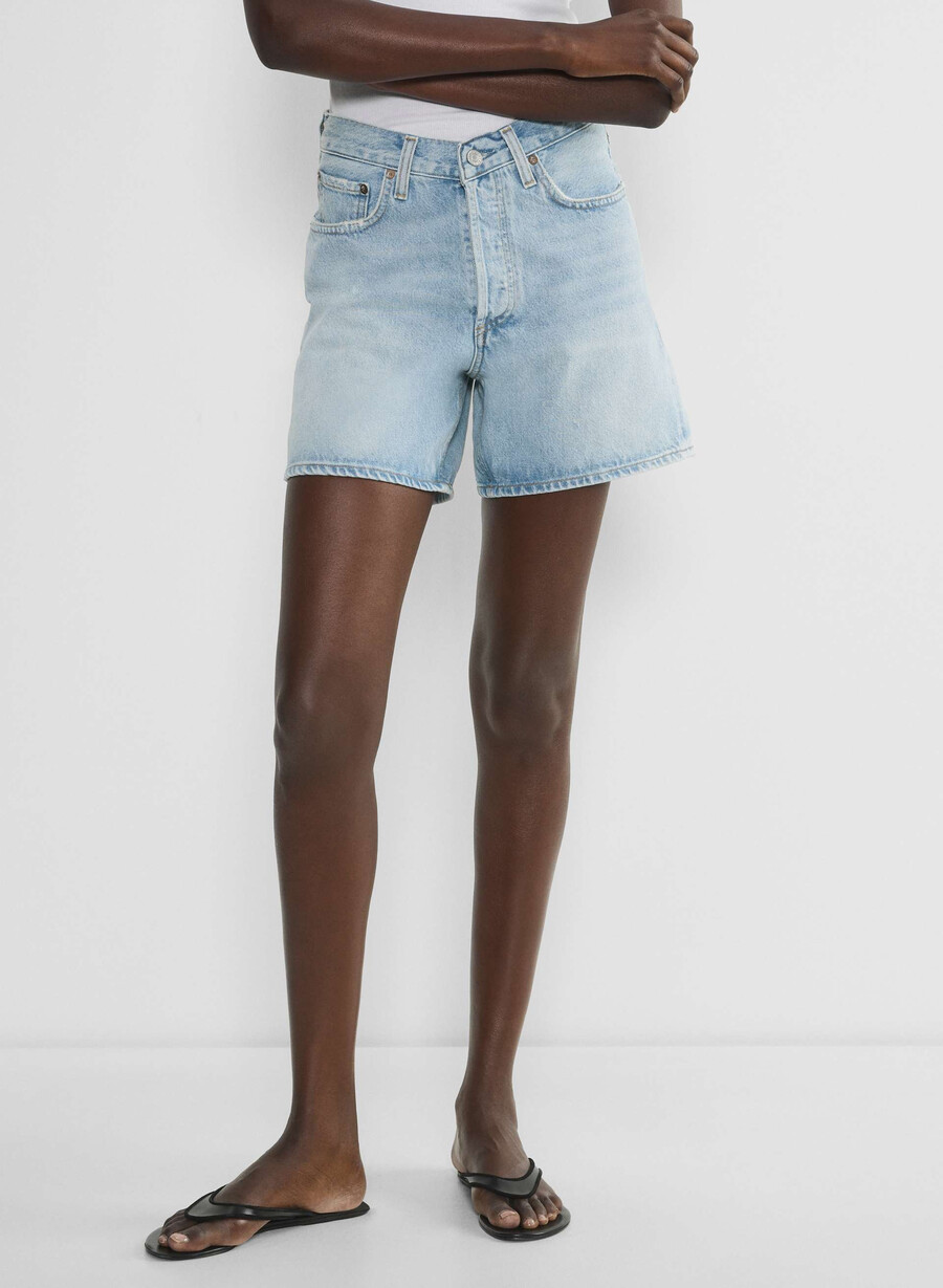 agolde v-midja shorts backbeat