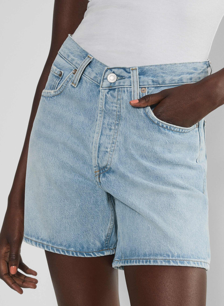 agolde v-midja shorts backbeat