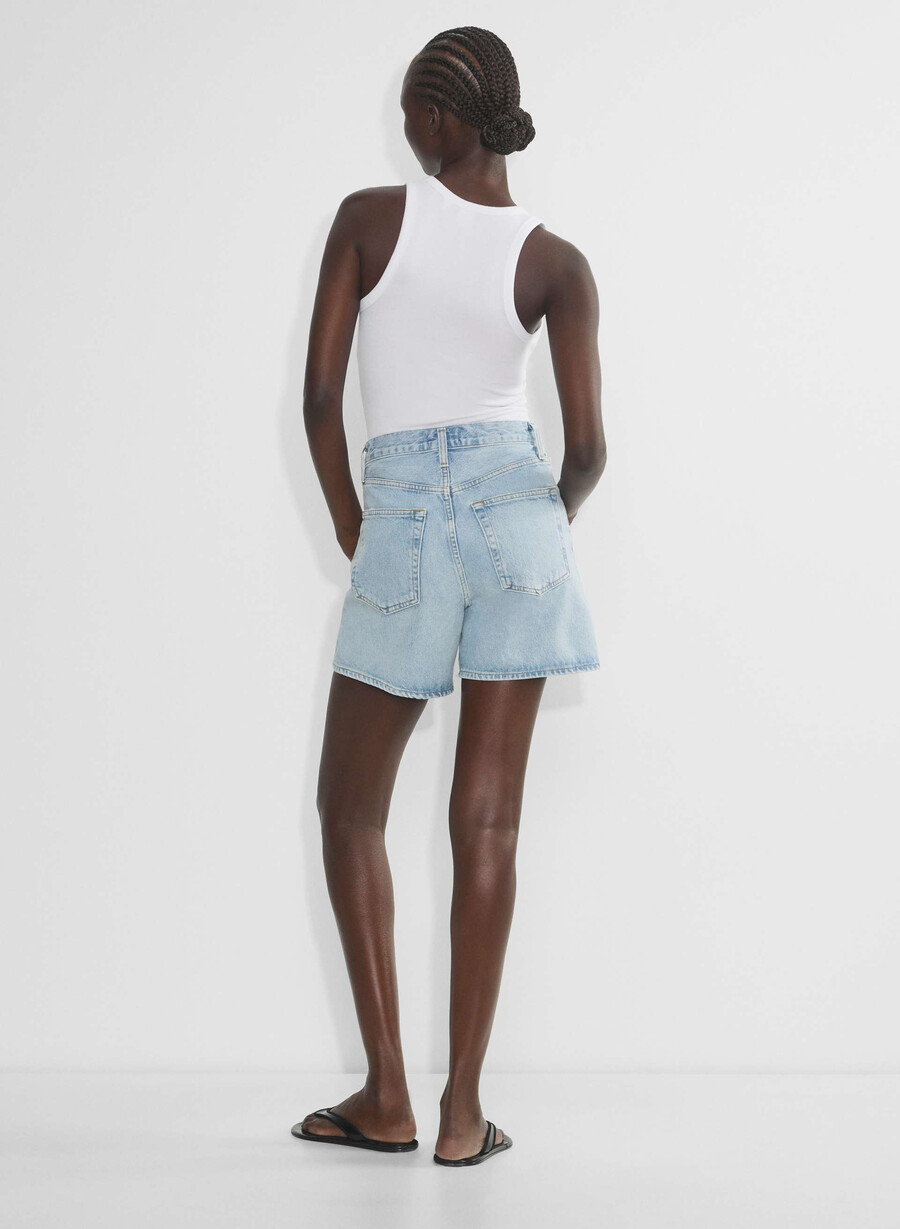 agolde v-midja shorts backbeat
