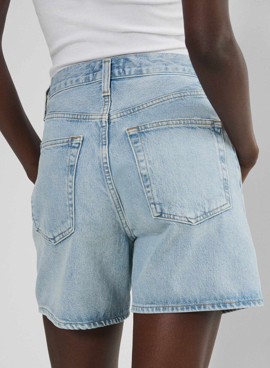 agolde v-midja shorts backbeat