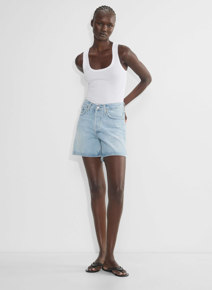 agolde v-midja shorts backbeat