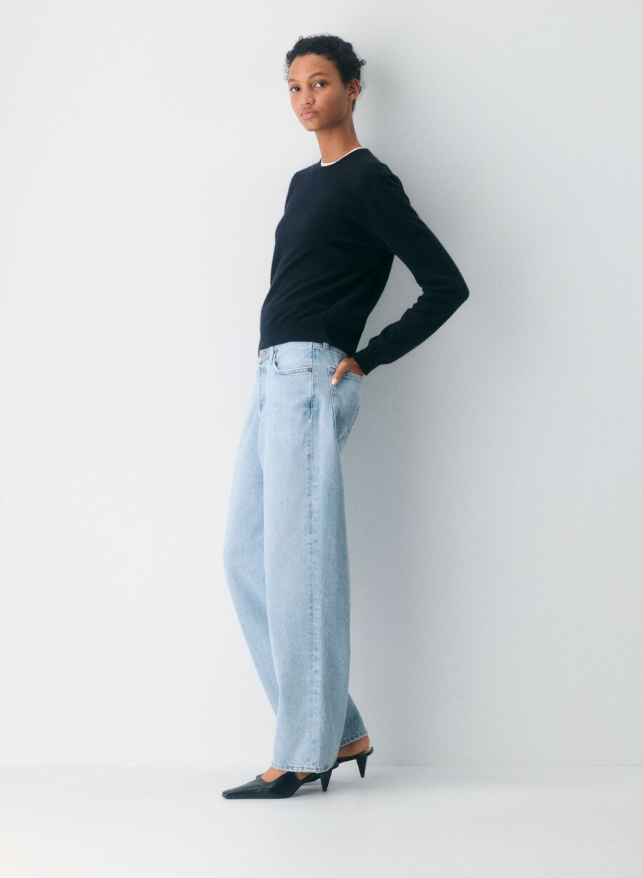 agolde v-midja baggy jeans fairway
