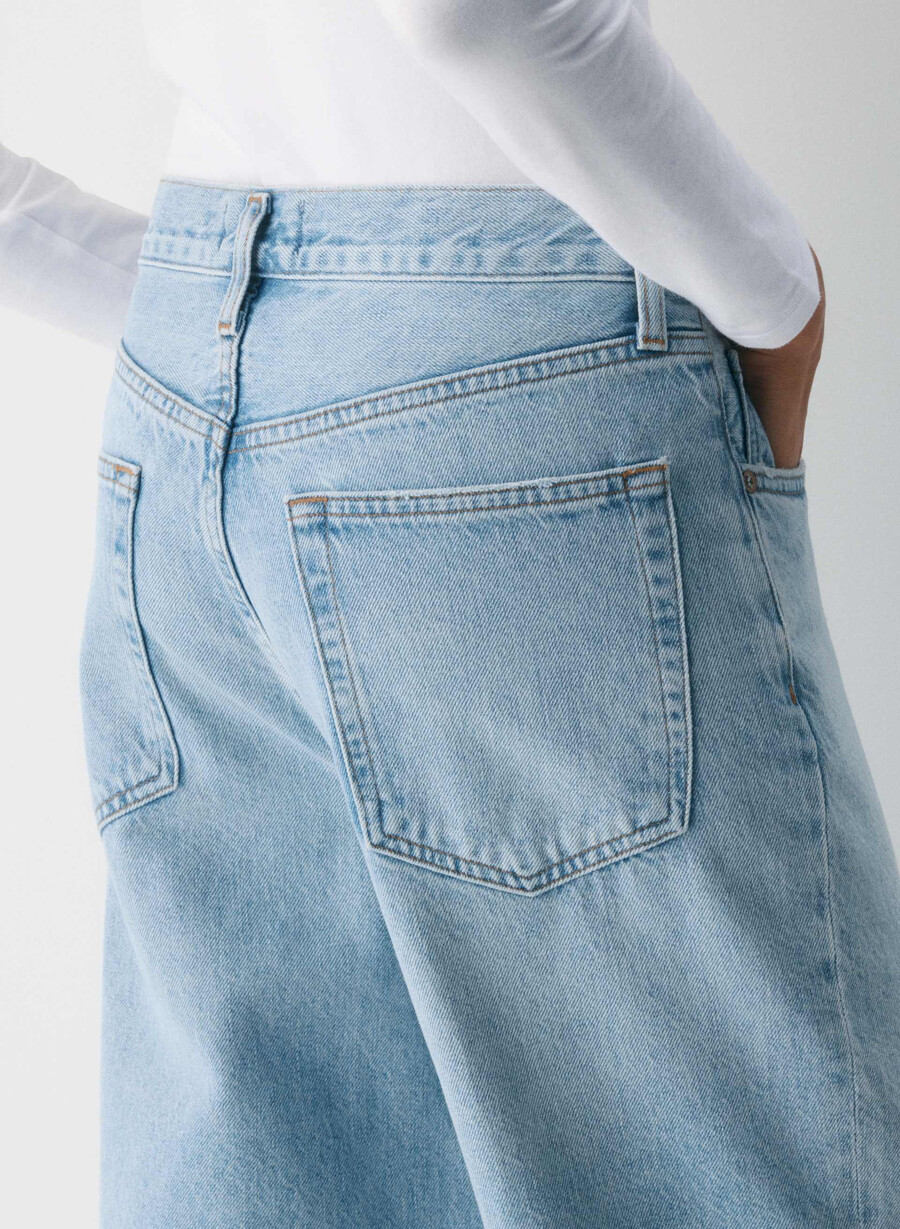 agolde v-midja baggy jeans fairway