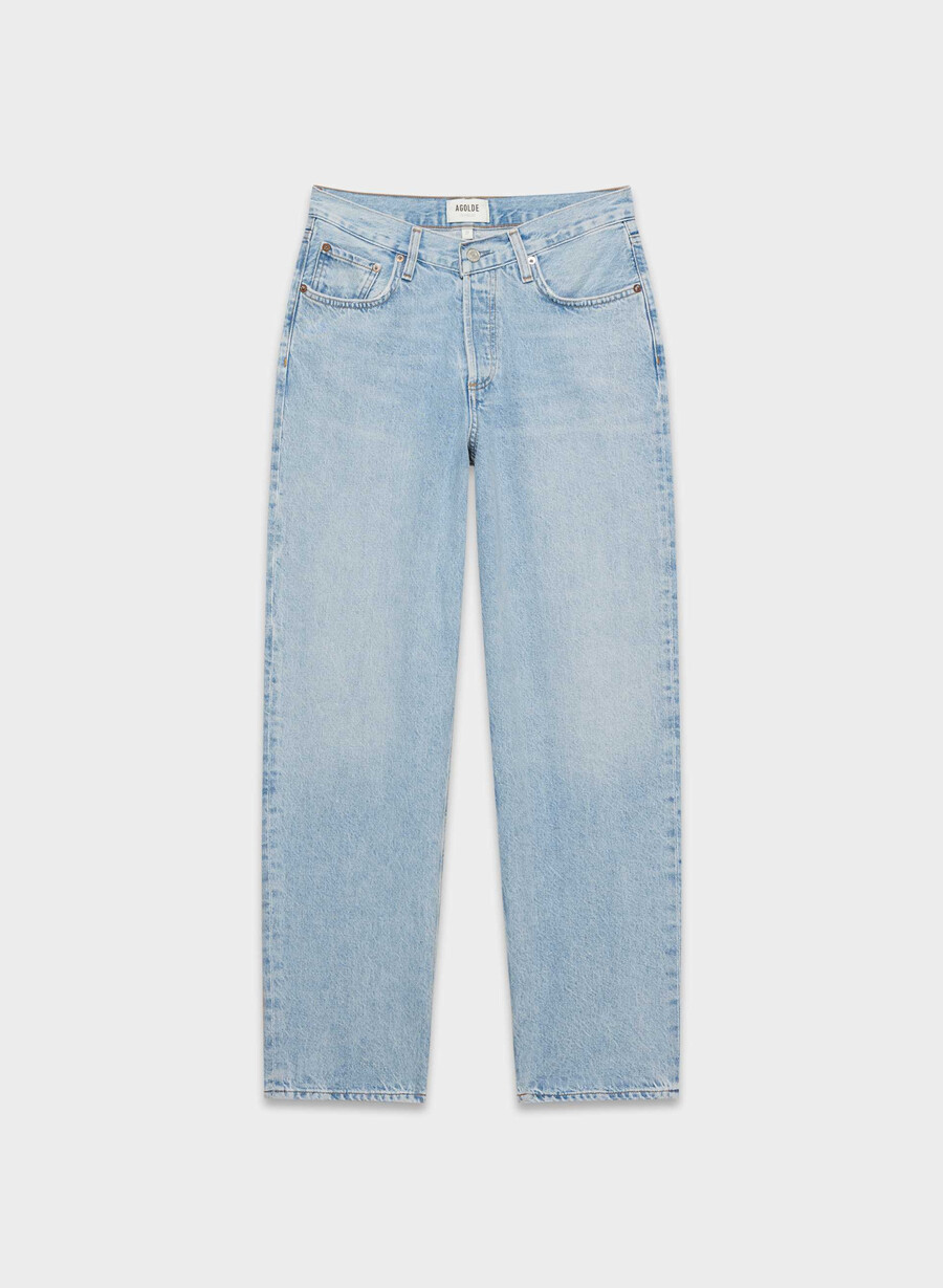 agolde v-midja baggy jeans fairway
