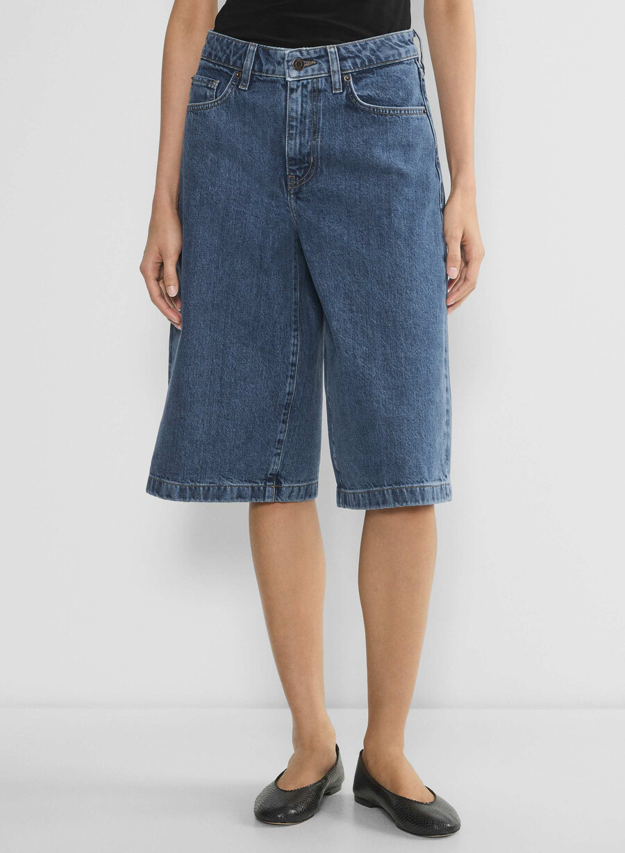 publicity denimshorts nedanför knä no-stress medium blÅ