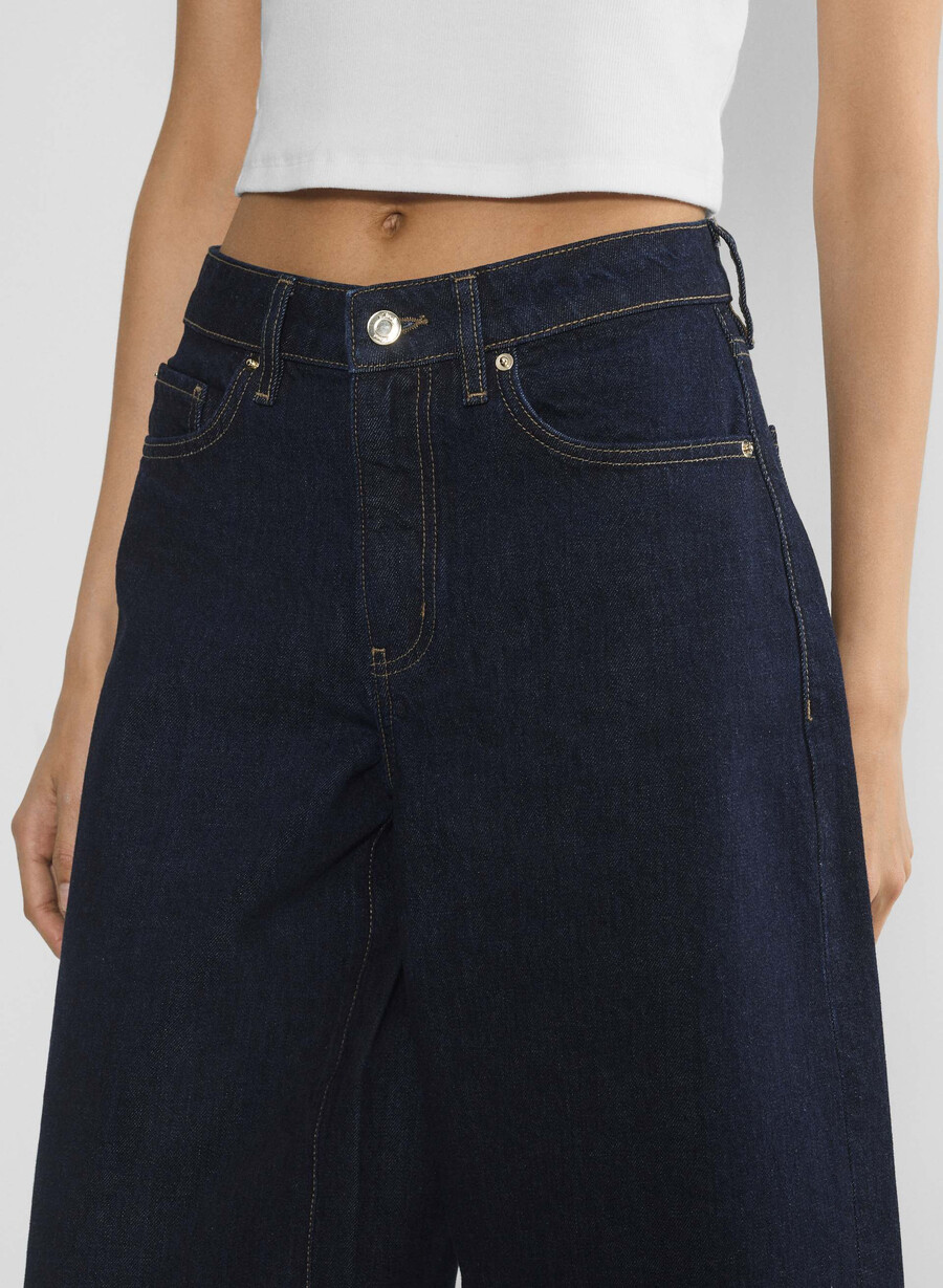 publicity denimshorts nedanför knäet no-stress mÖrkblÅ