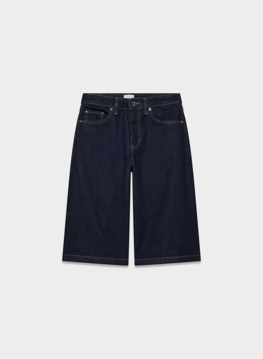 publicity denimshorts nedanför knäet no-stress mÖrkblÅ