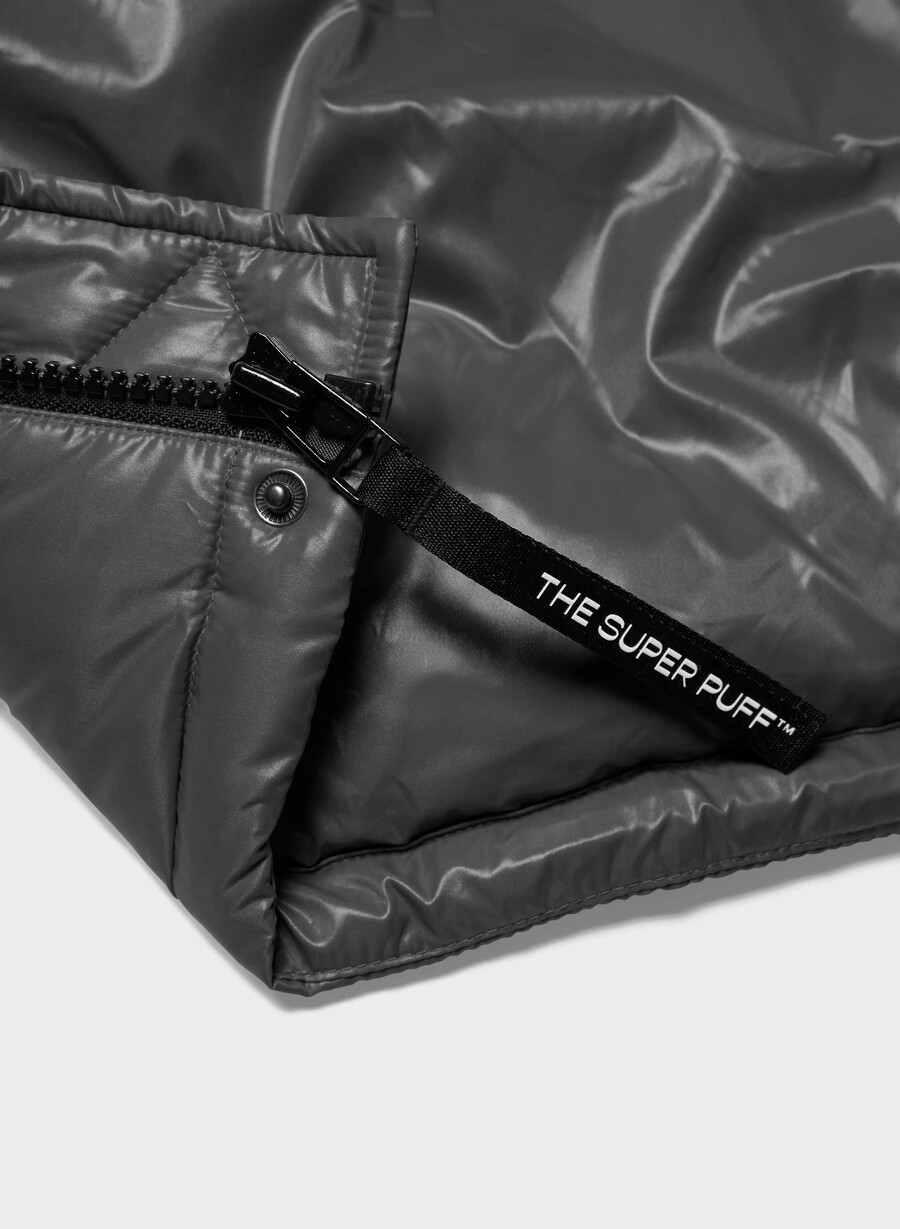 the super puff lång - högblank kolgrÅ
