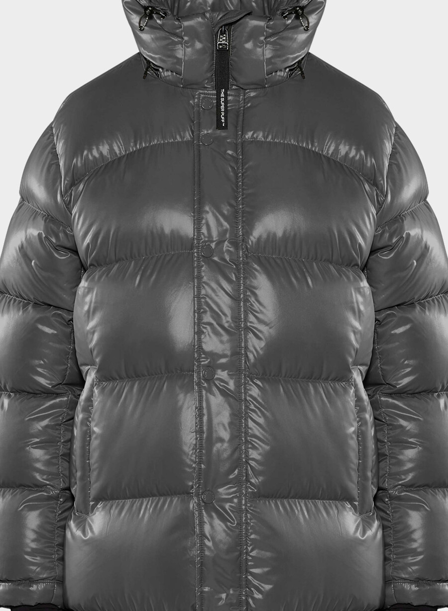 the super puff lång - högblank kolgrÅ