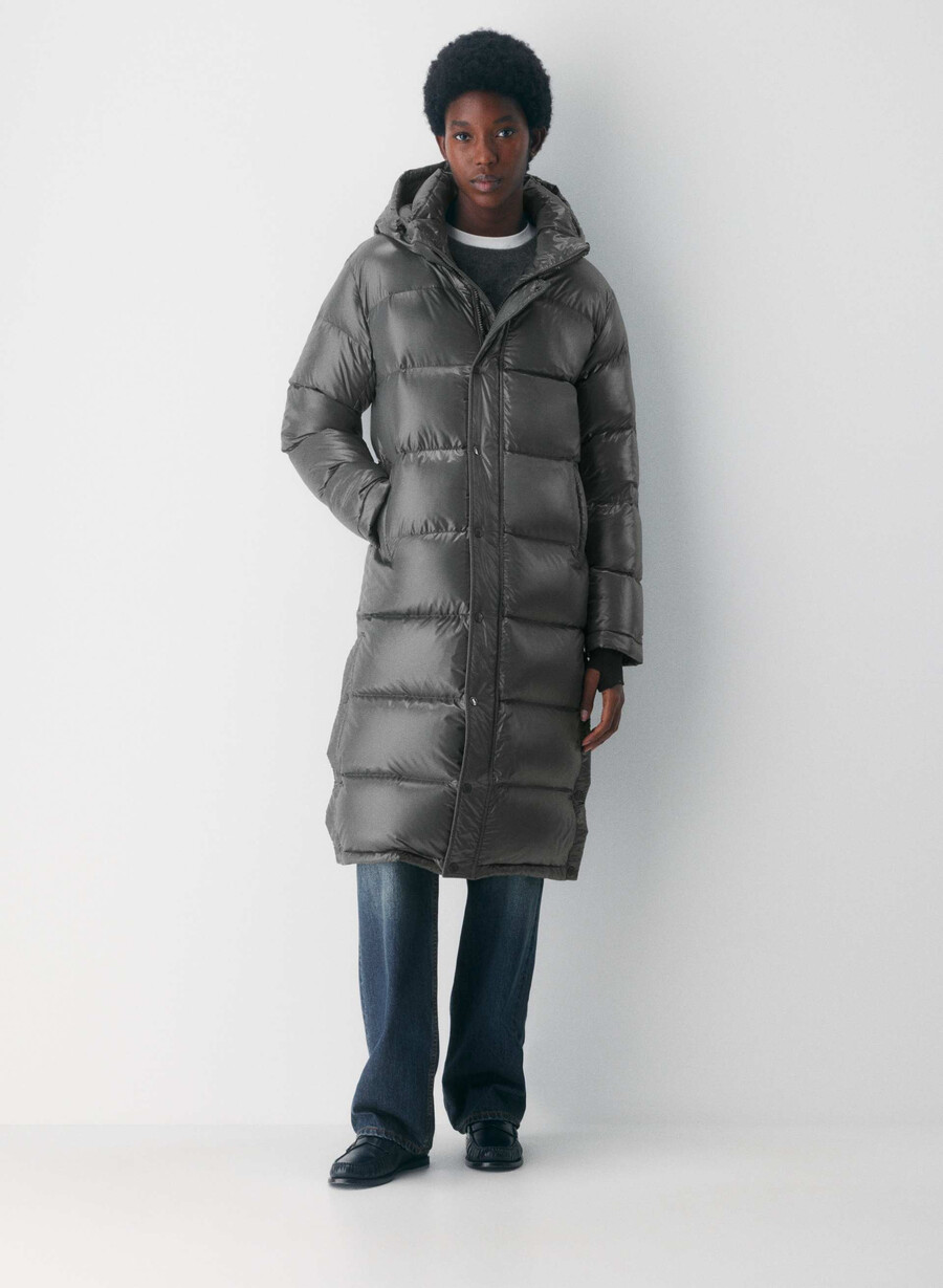 the super puff lång - högblank kolgrÅ