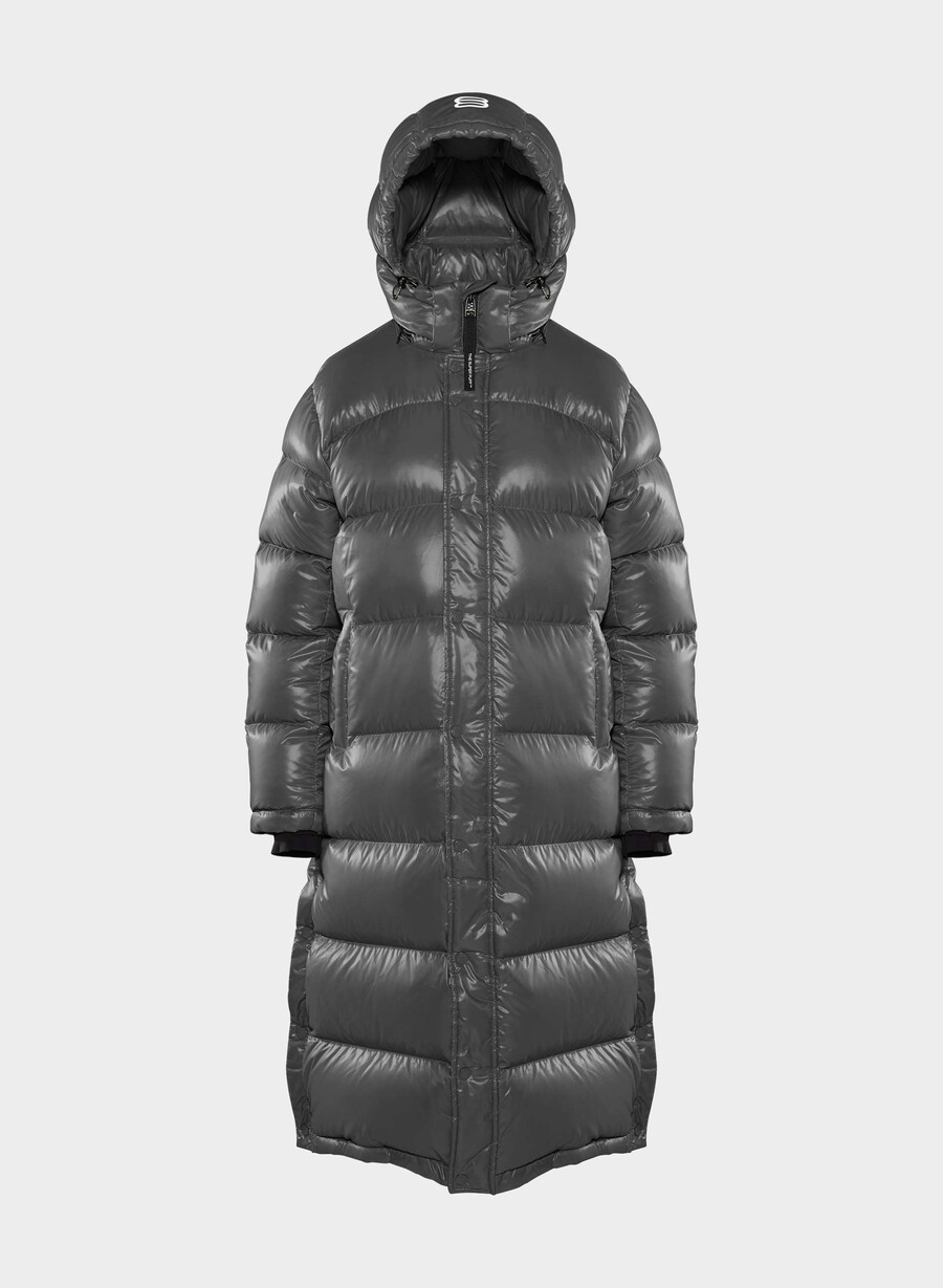 the super puff lång - högblank kolgrÅ