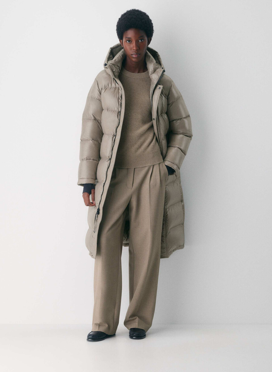 the super puff lång - högblank modern taupe