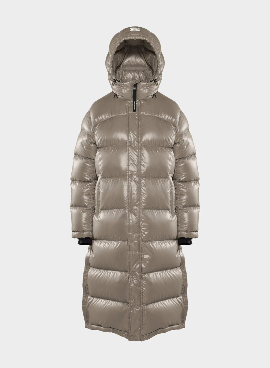 the super puff lång - högblank modern taupe