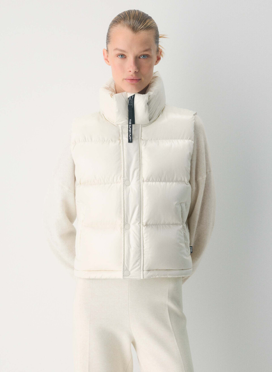super puff shorty väst - högblank bjÖrk
