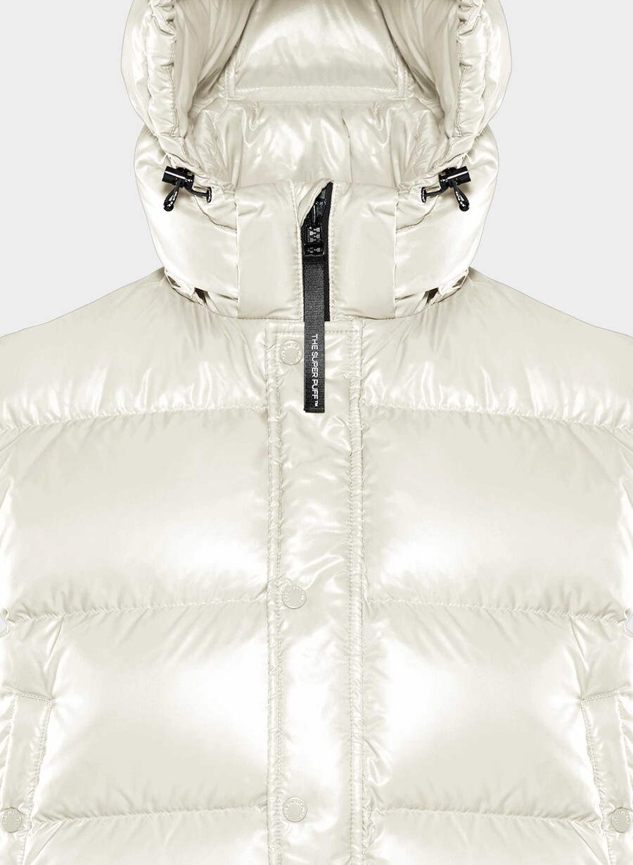 super puff shorty väst - högblank bjÖrk