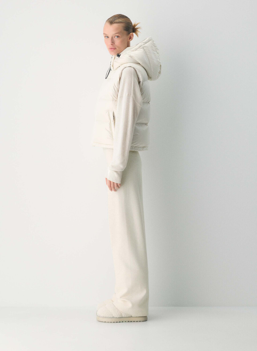 super puff shorty väst - högblank bjÖrk