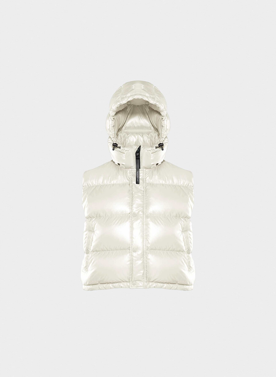 super puff shorty väst - högblank bjÖrk