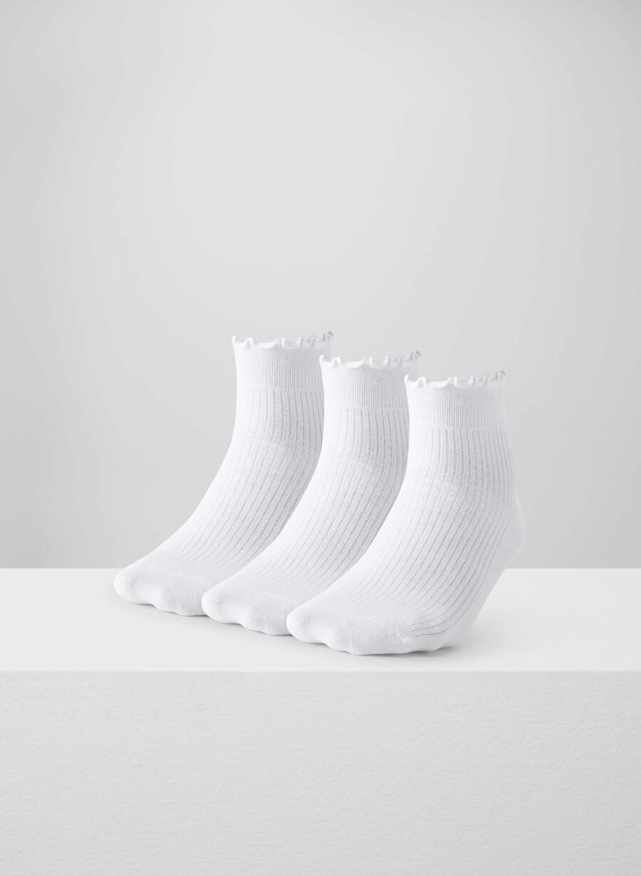 sugarplum ankelstrumpor 3-pack vita