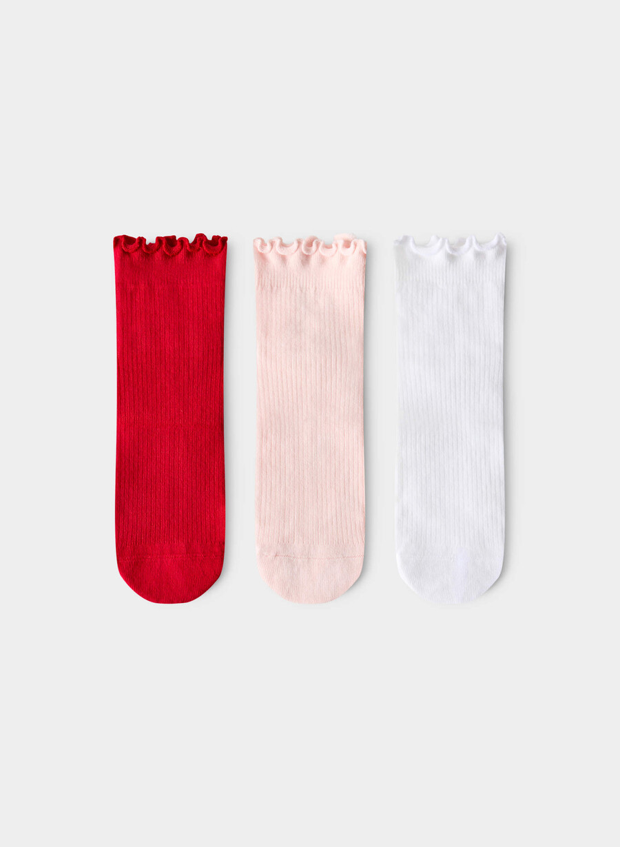 sugarplum ankelstrumpor 3-pack wtvla pnkfl rd