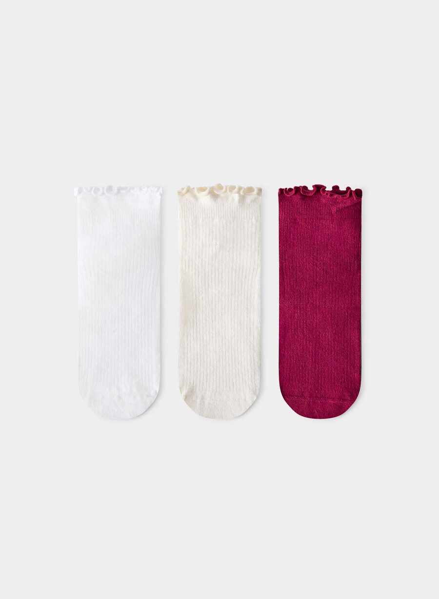 sugarplum ankelstrumpor 3-pack wtlt birchjcy rose