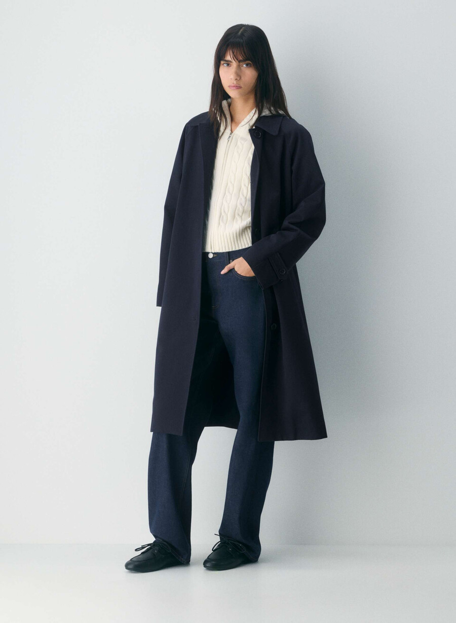 sperry x aritzia slim boat shoe - slät läder svart