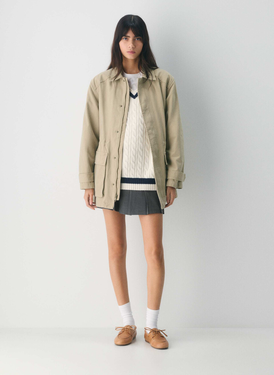sperry x aritzia slim boat shoe - slät läder sahara sand
