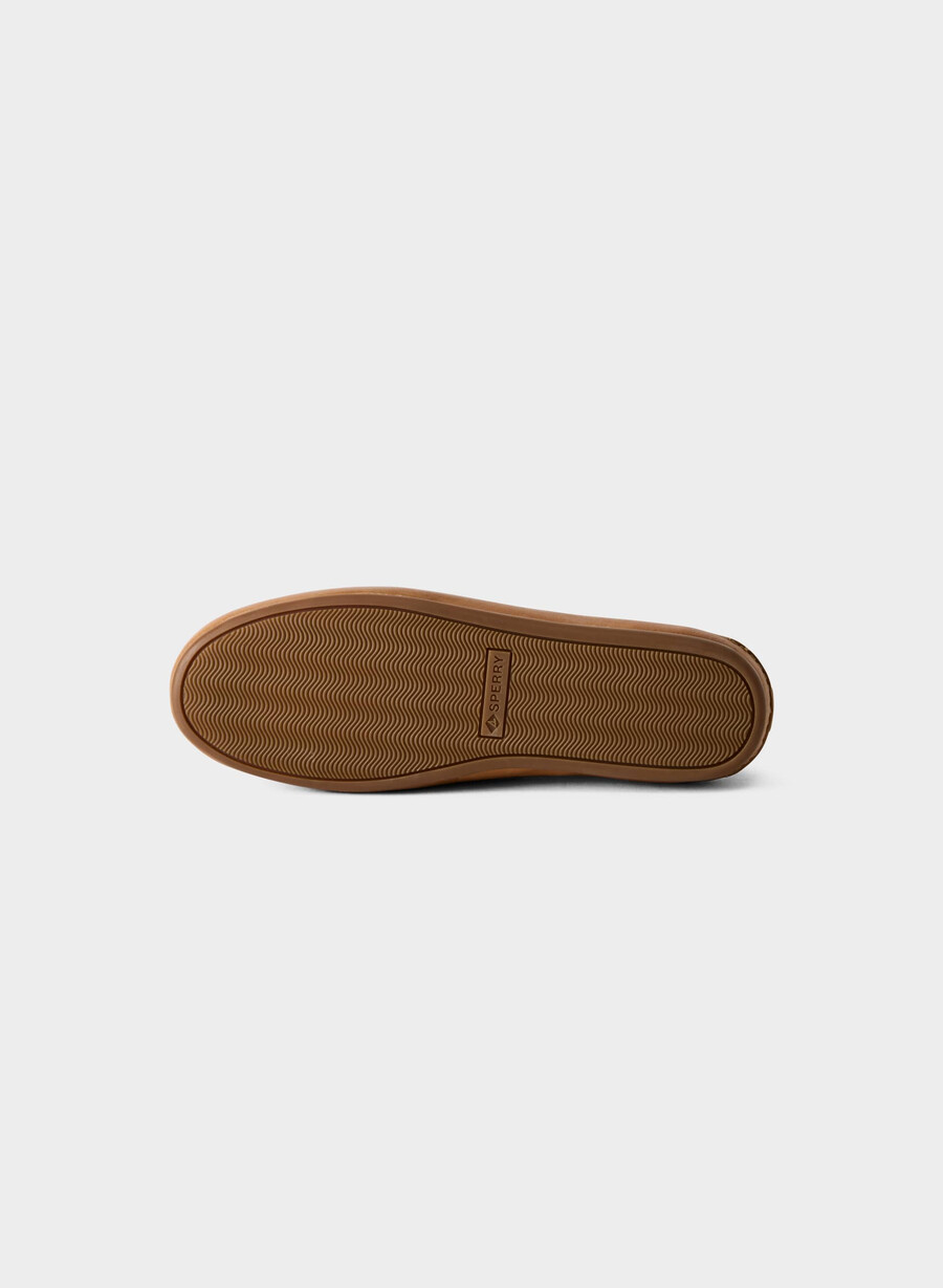 sperry x aritzia slim boat shoe - slät läder sahara sand