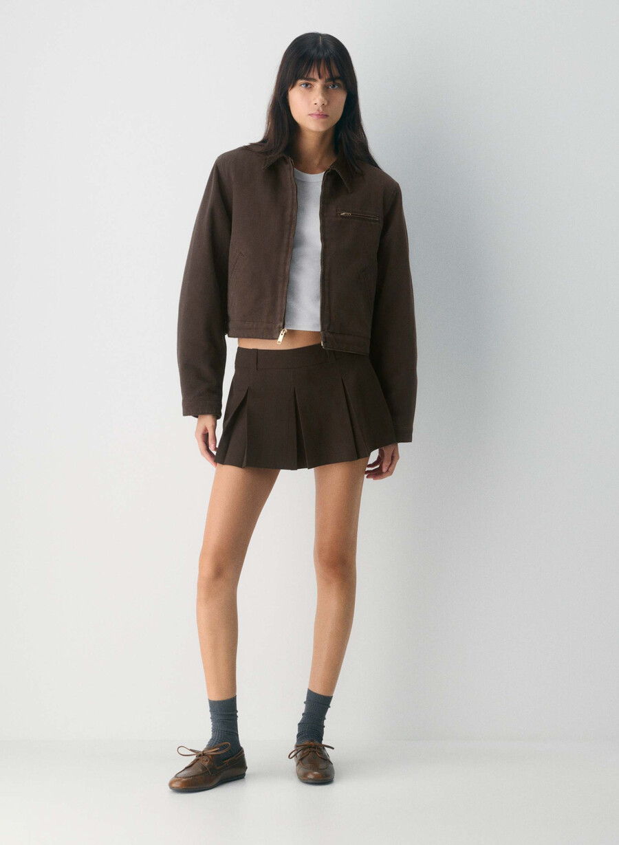 sperry x aritzia slim boat shoe - slät läder distressed choc brown