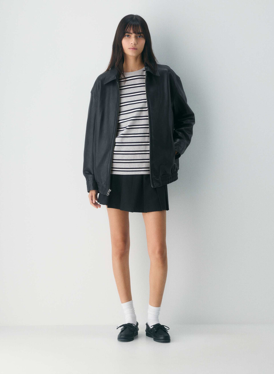 sperry x aritzia ao båtsko - slät läder svart
