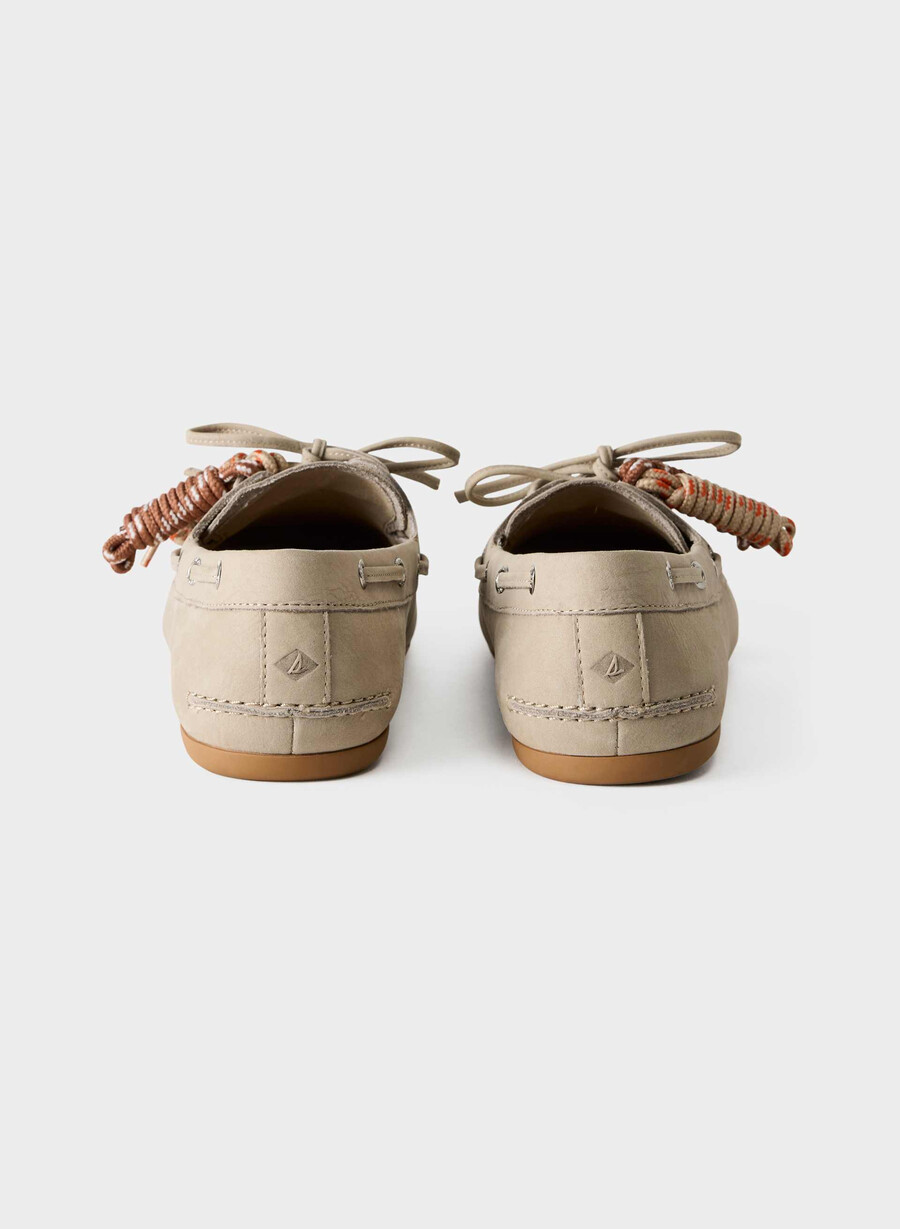 sperry x aritzia slim boat shoe - nubuckläder mainstay beige