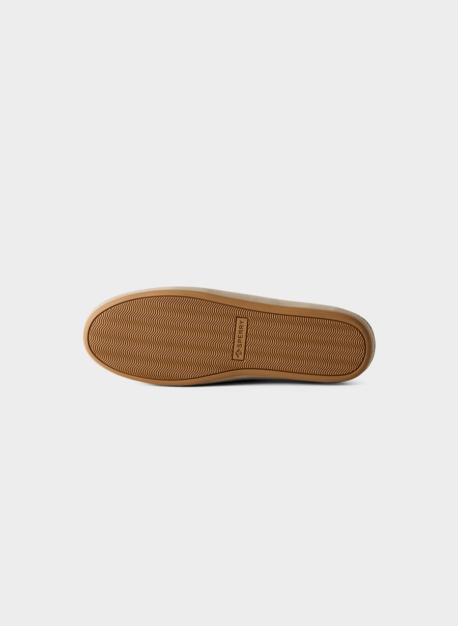 sperry x aritzia slim boat shoe - nubuckläder mainstay beige