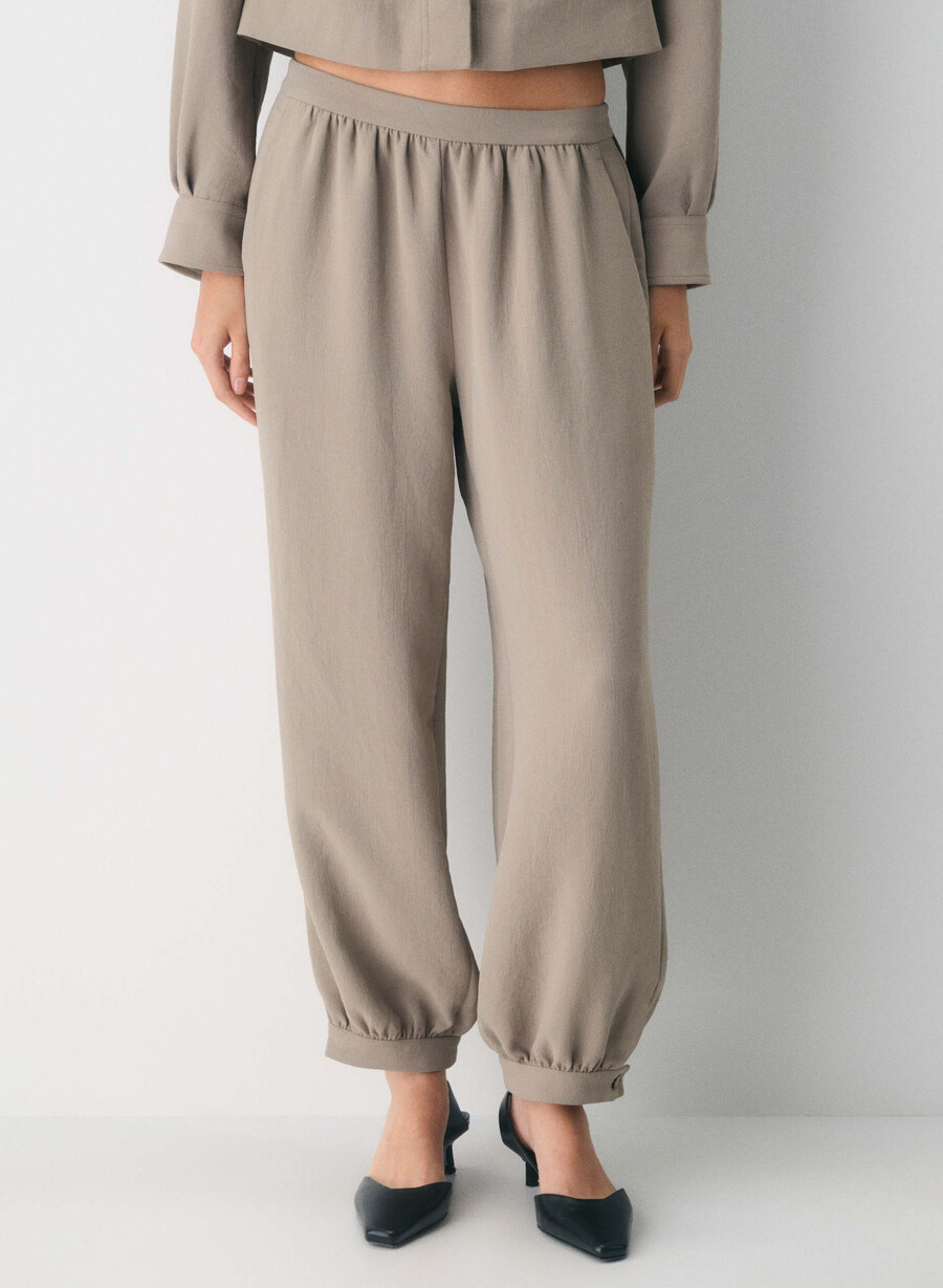 saffransbyxa - crepette nomad taupe