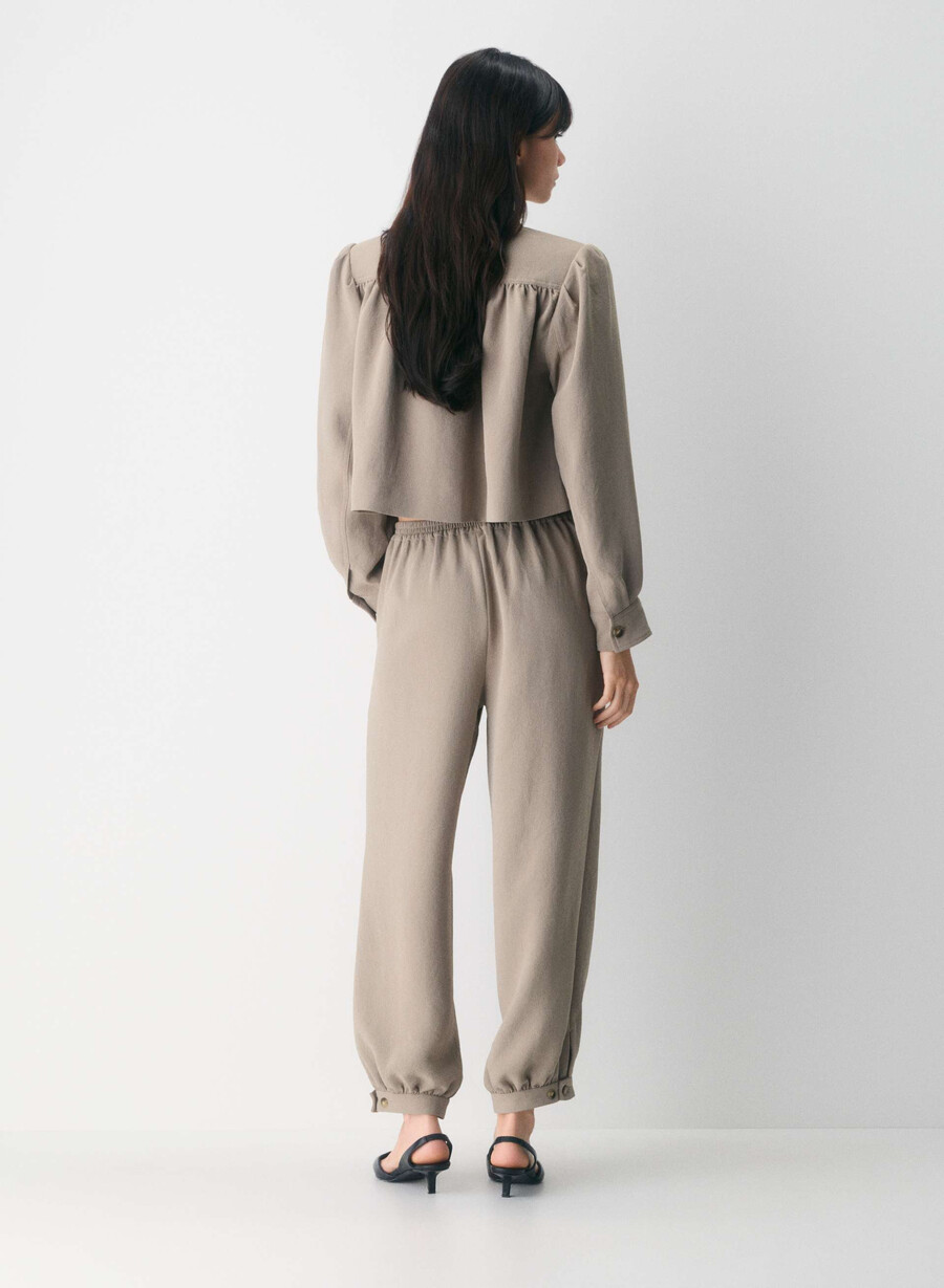 saffransbyxa - crepette nomad taupe