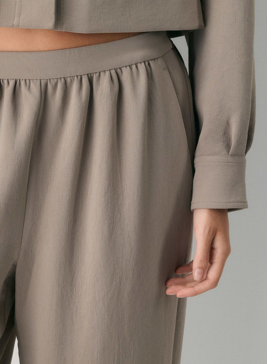 saffransbyxa - crepette nomad taupe