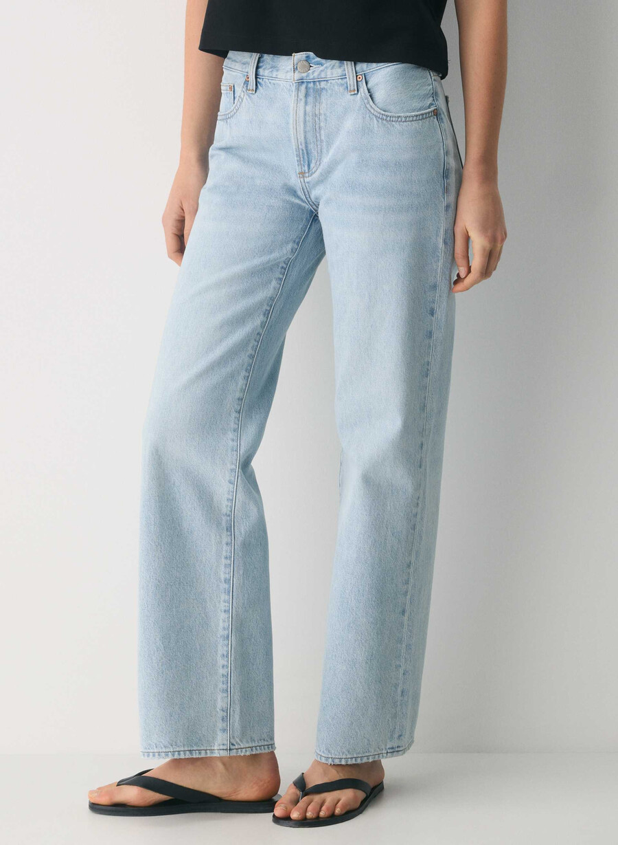 denim forum farrah lo-rise wide jeans 15 yrs brl thr bleu
