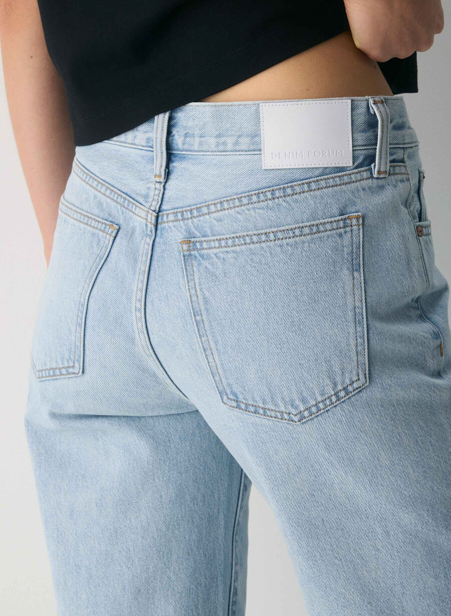 denim forum farrah lo-rise wide jeans 15 yrs brl thr bleu