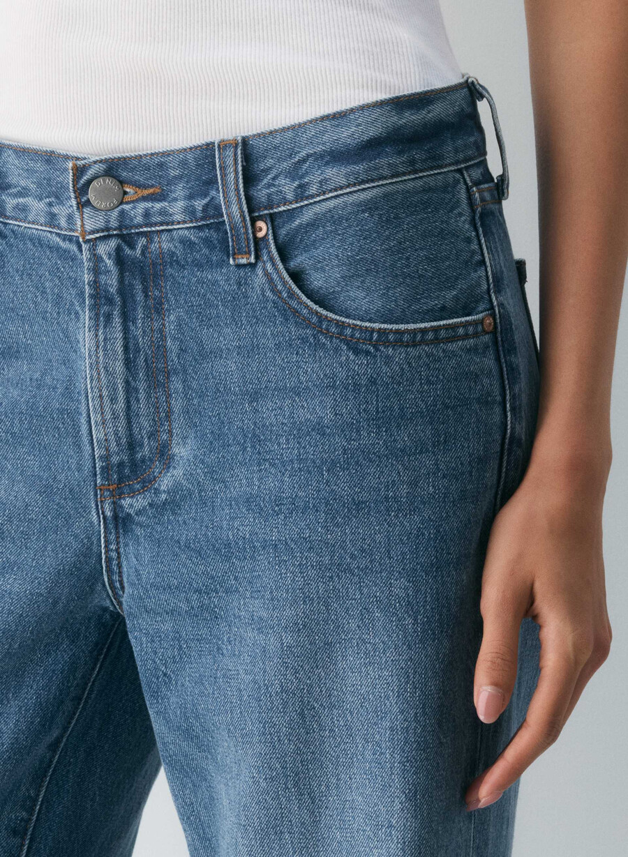 denim forum farrah lo-rise wide jeans 5 yrs kiss n tell blÅ