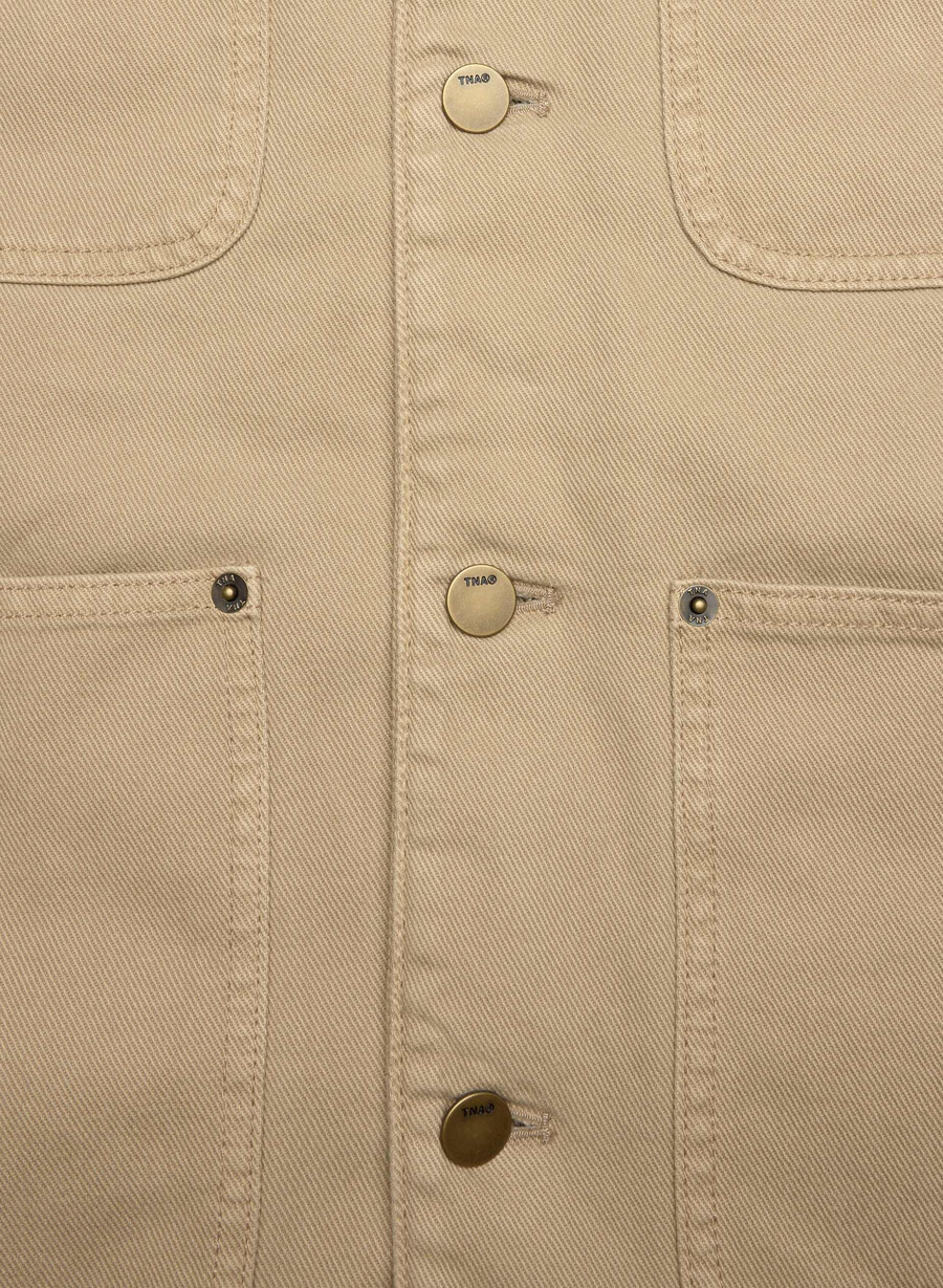barnett chore jacka vintage tan khaki
